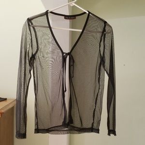 Sheer cardigan